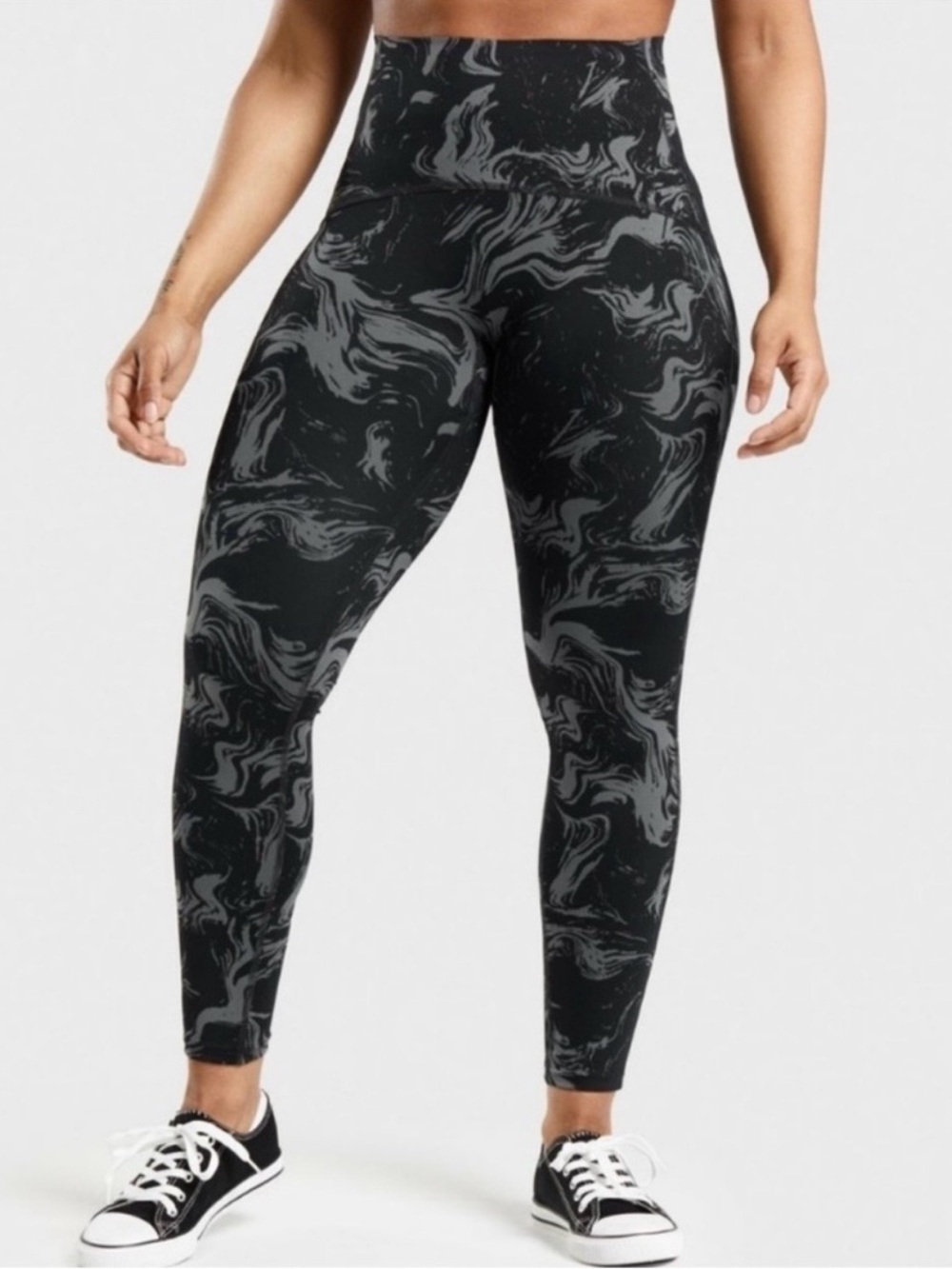 Gymshark GS Power High Waisted Marble Pattern Leggings